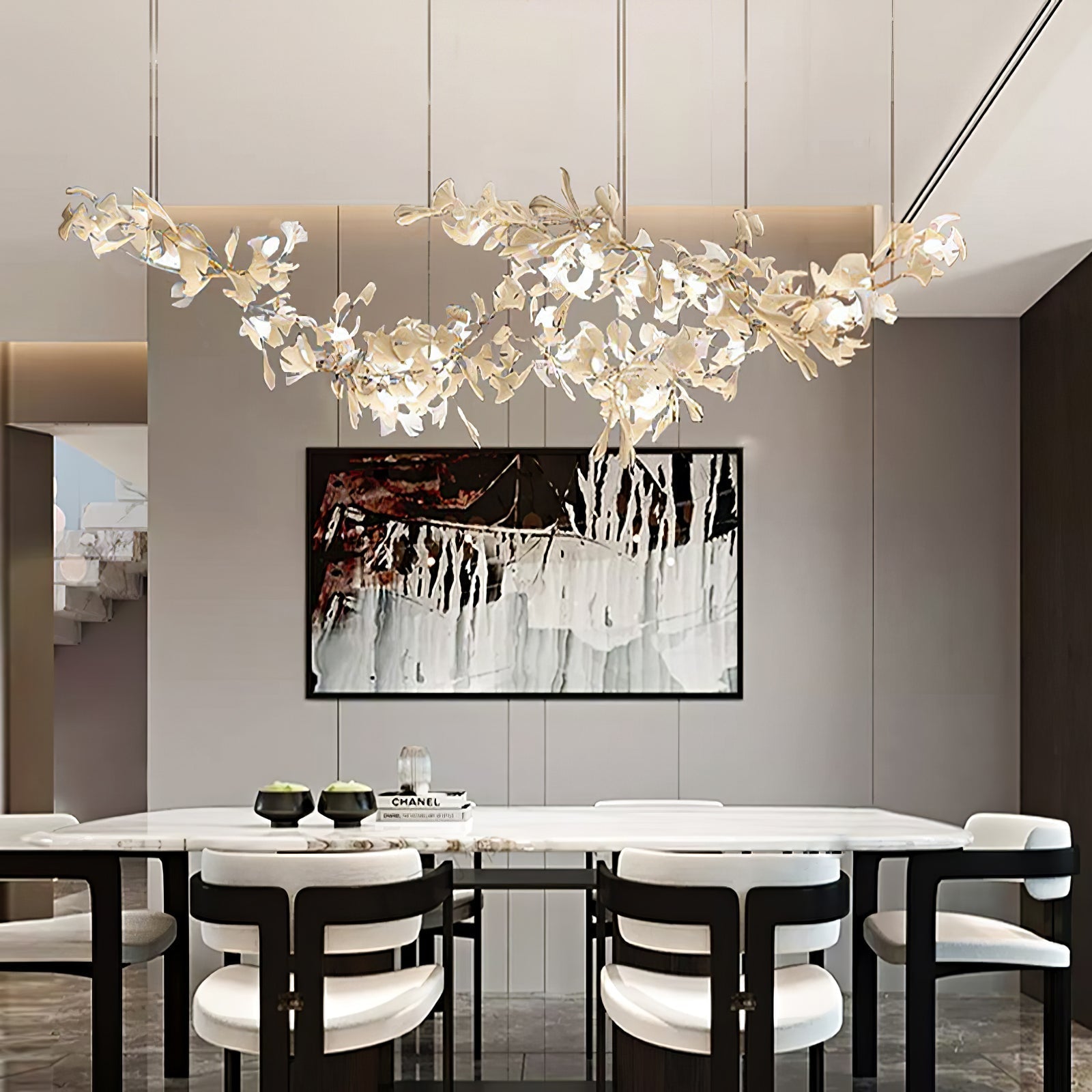 Double Layer Combination Gingko Chandelier - Nuvé