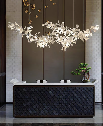 Double Layer Combination Gingko Chandelier - Nuvé