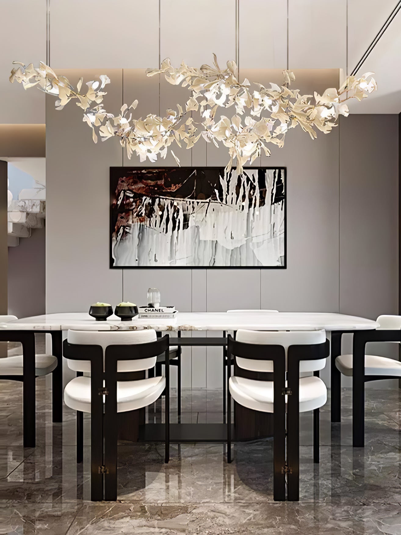 Double Layer Combination Gingko Chandelier - Nuvé