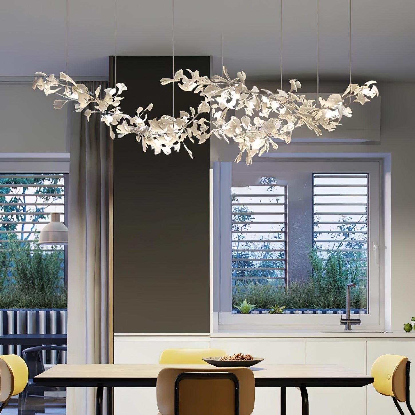 Double Layer Combination Gingko Chandelier - Nuvé