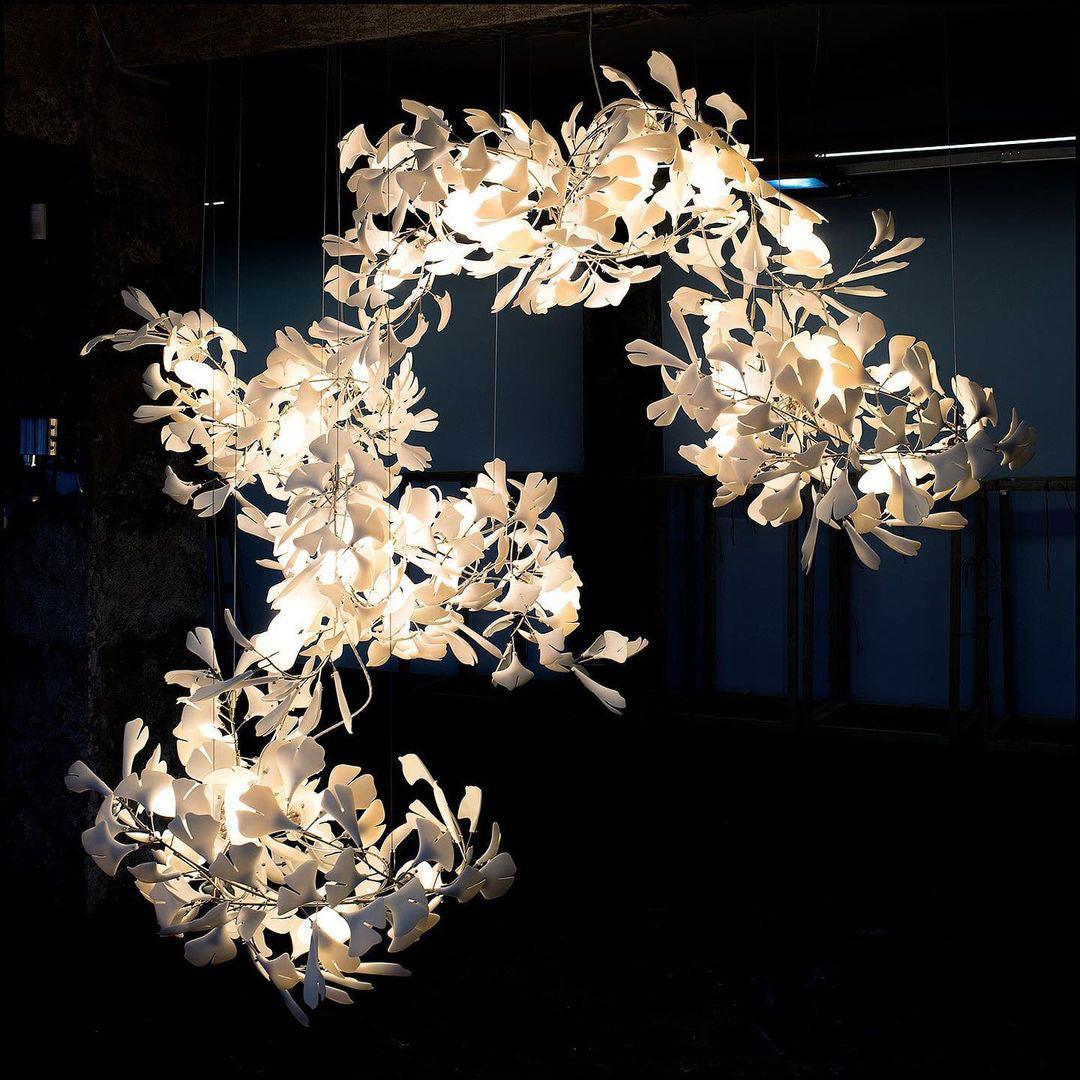 Gingko Ceramic Chandelier F - Nuvé