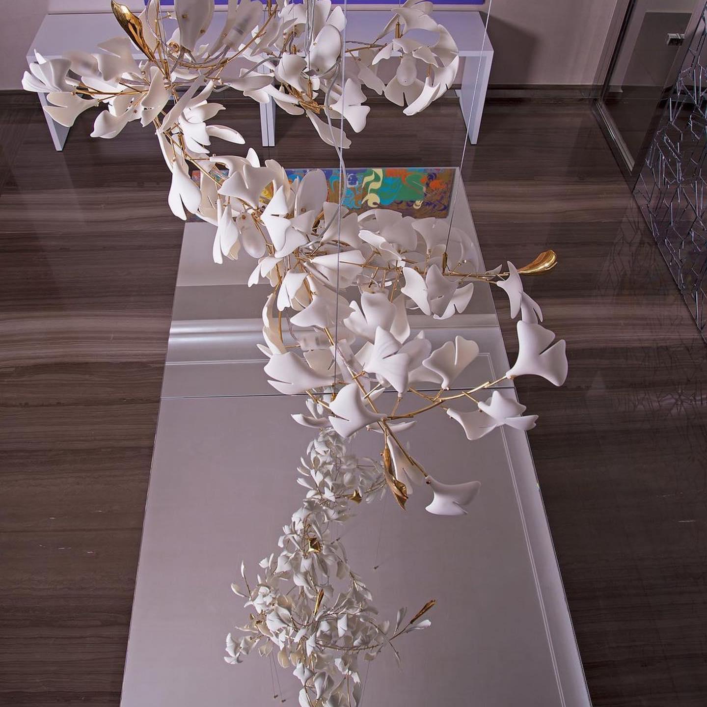 Gingko Ceramic Chandelier F - Nuvé