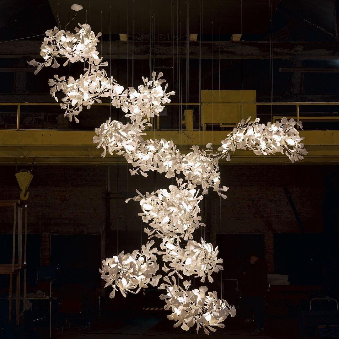 Gingko Ceramic Chandelier F - Nuvé