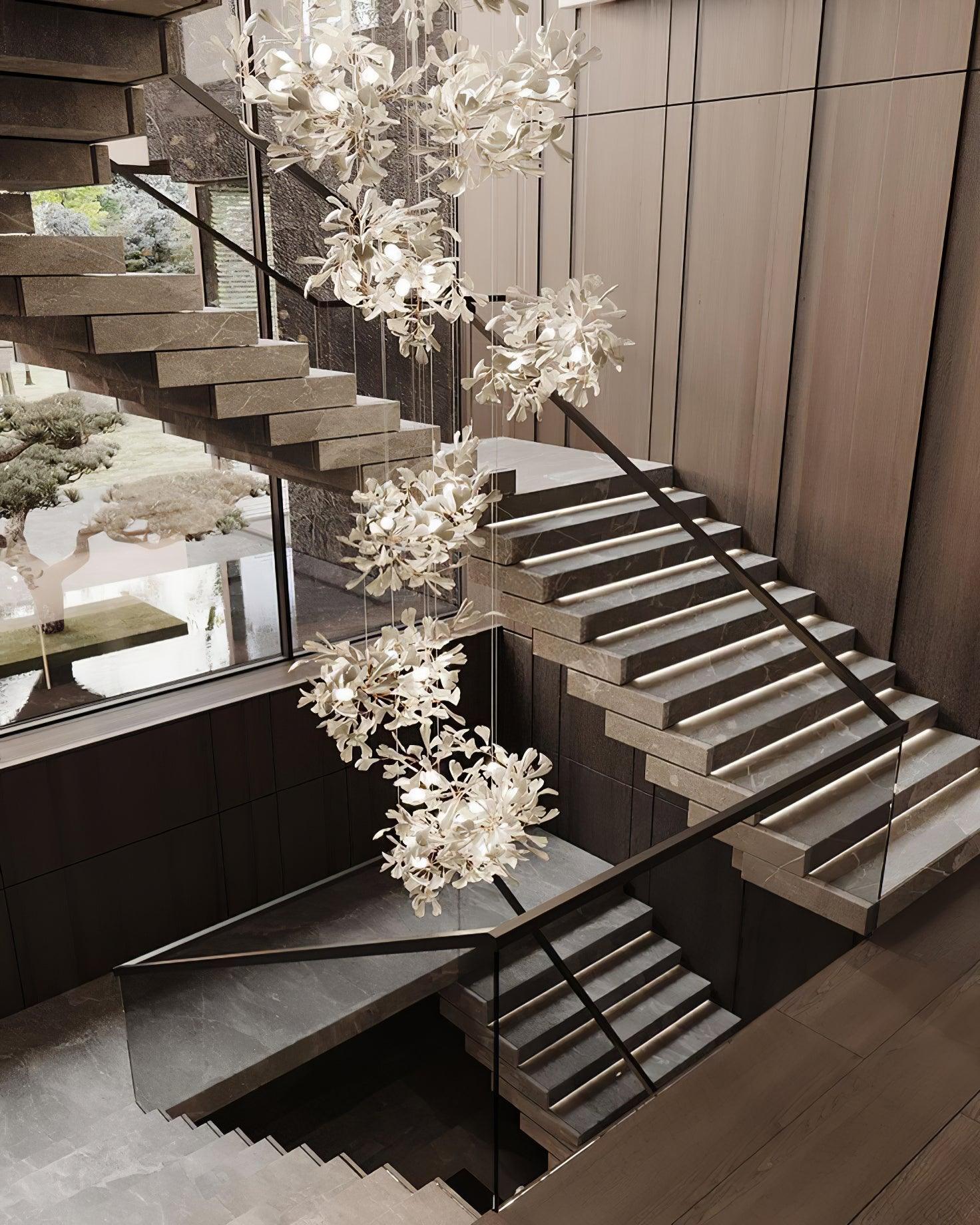 Gingko Ceramic Chandelier F - Nuvé