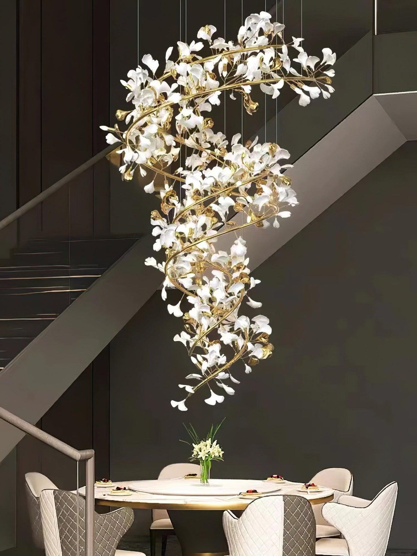 Gingko Ceramic Chandelier F - Nuvé