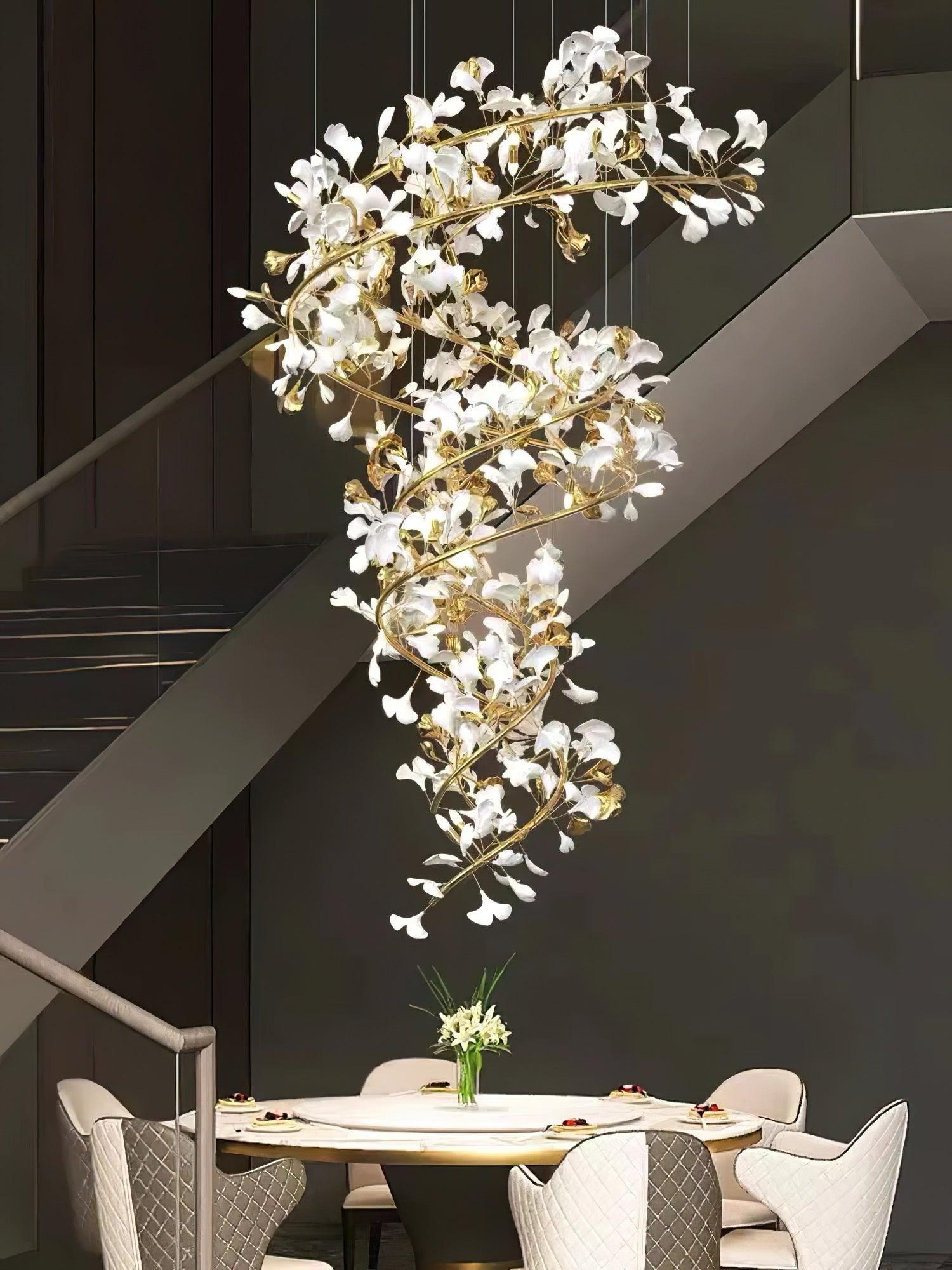 Gingko Ceramic Chandelier F - Nuvé