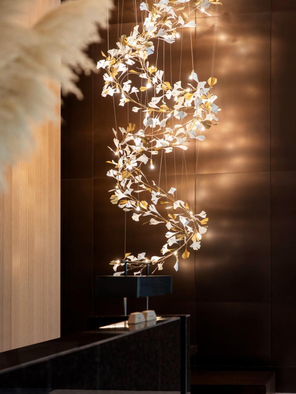Gingko Ceramic Chandelier F - Nuvé