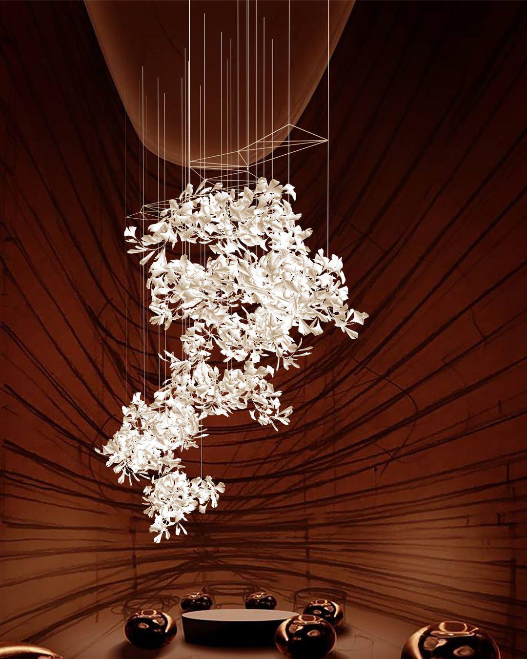 Gingko Ceramic Chandelier F - Nuvé