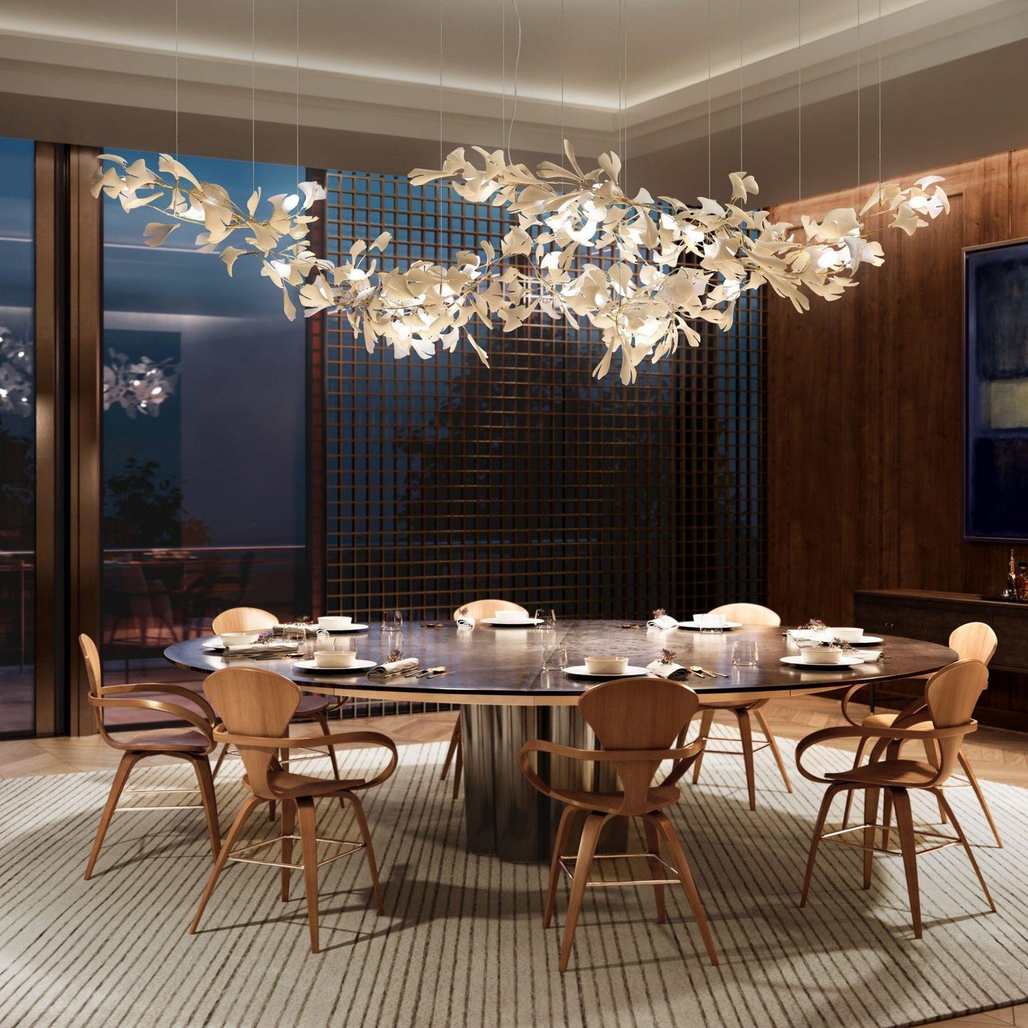 Gingko Ceramic Chandelier C - Nuvé