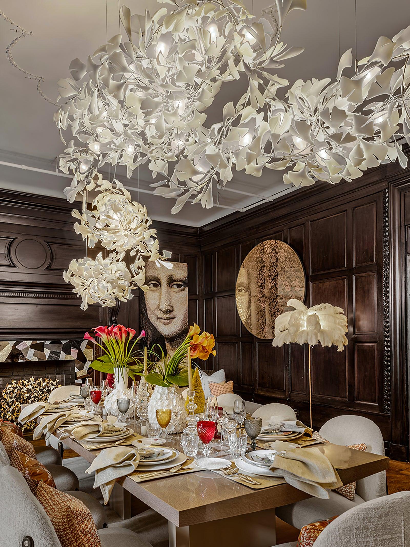 Gingko Ceramic Chandelier C - Nuvé