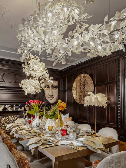 Gingko Ceramic Chandelier C - Nuvé