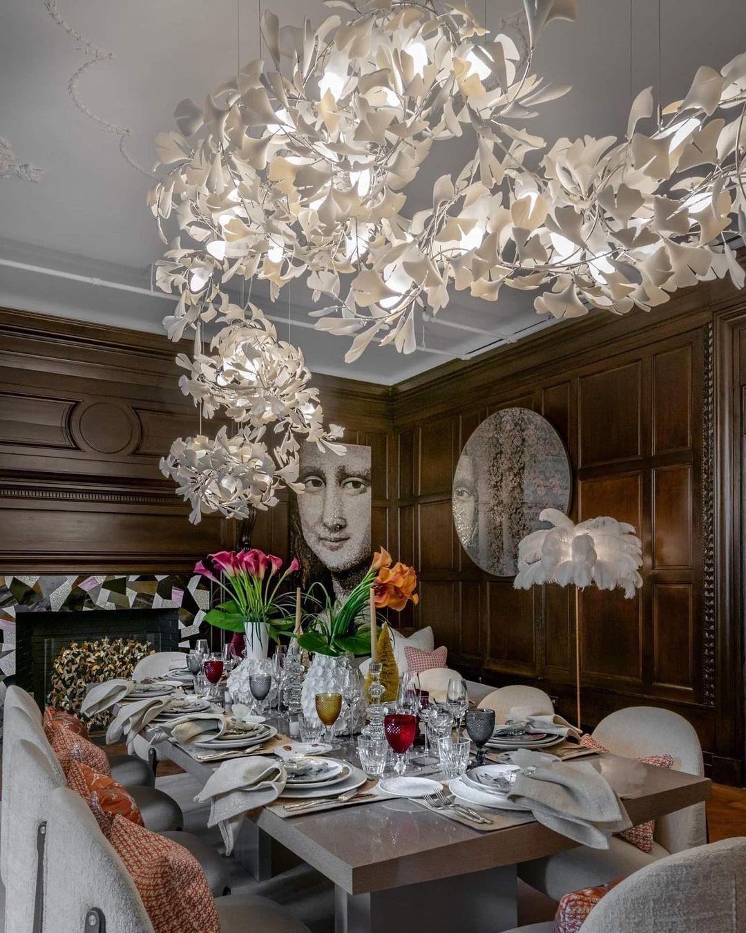 Gingko Ceramic Chandelier C - Nuvé