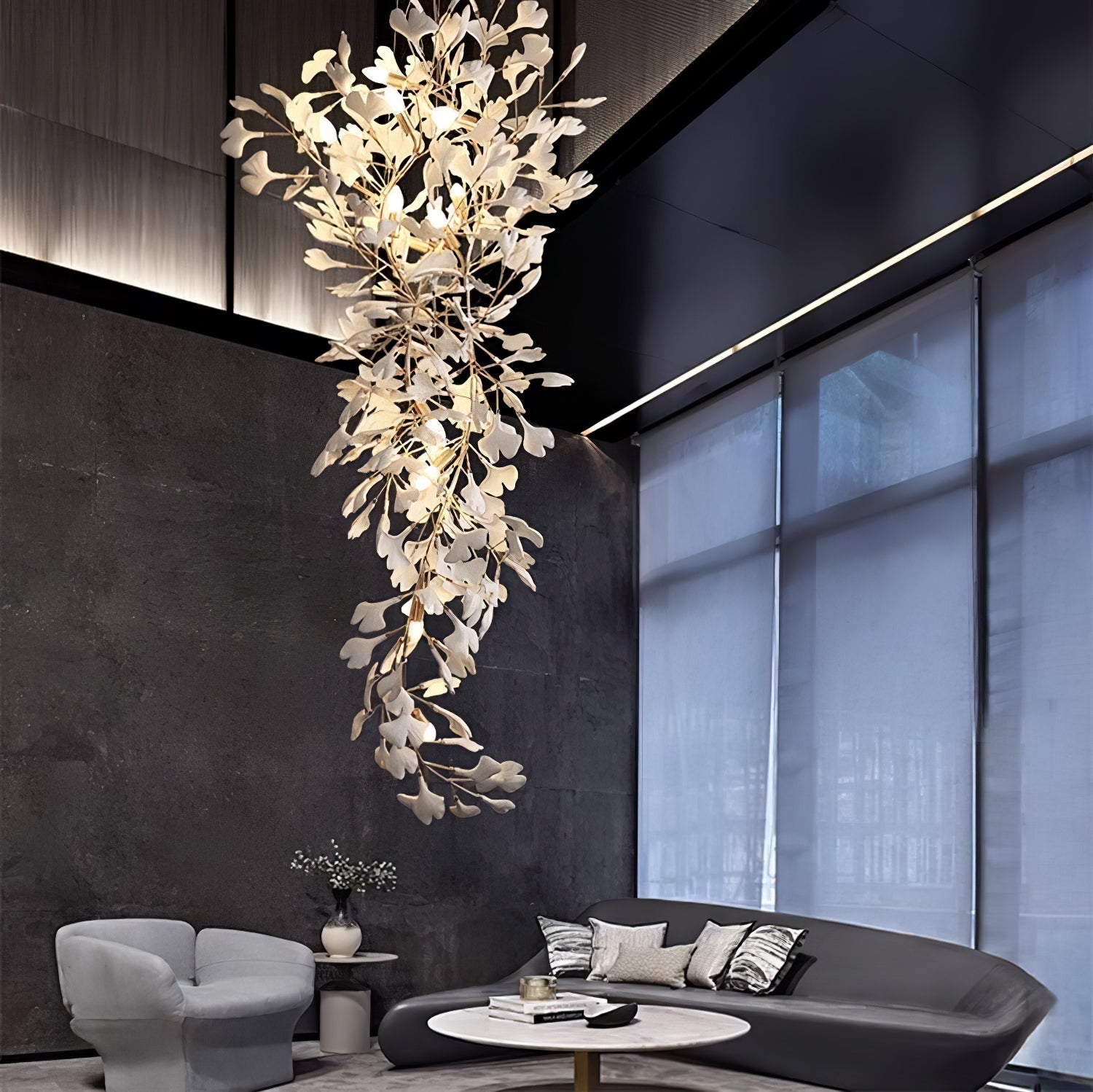 Gingko Long Branch Chandelier - Nuvé