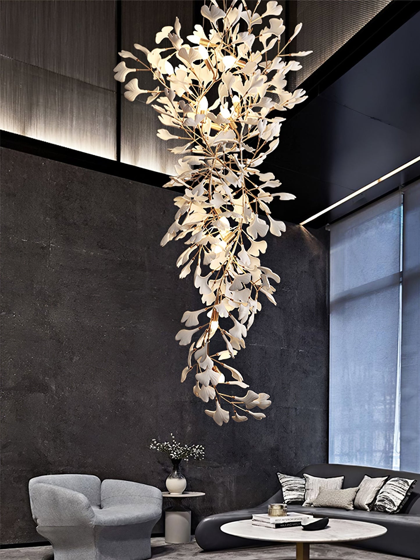 Gingko Long Branch Chandelier - Nuvé