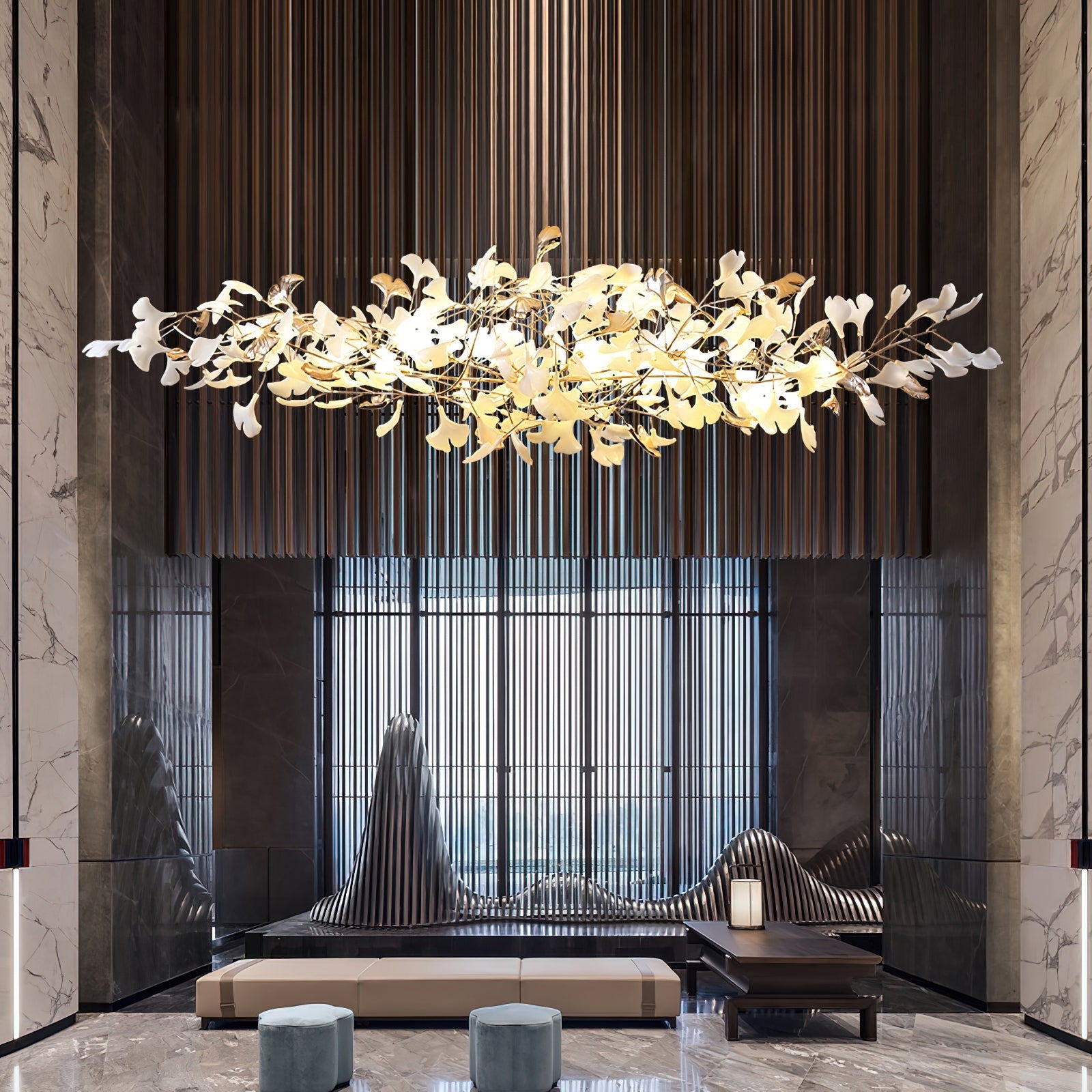 Ginkgo Cloud Chandelier - Nuvé