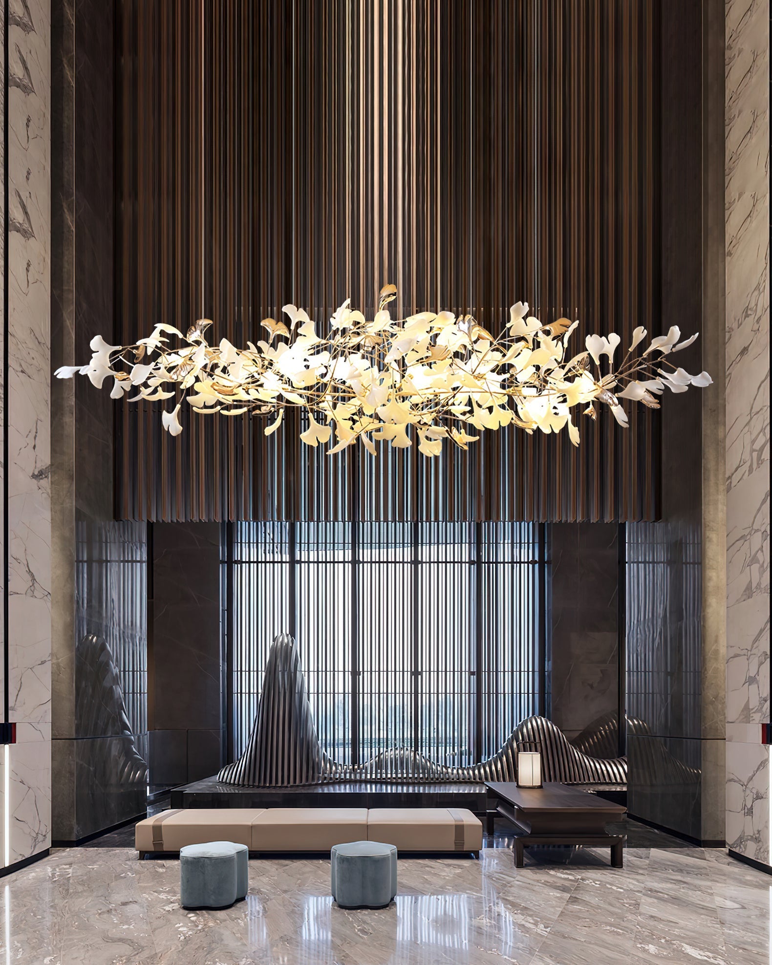 Ginkgo Cloud Chandelier - Nuvé