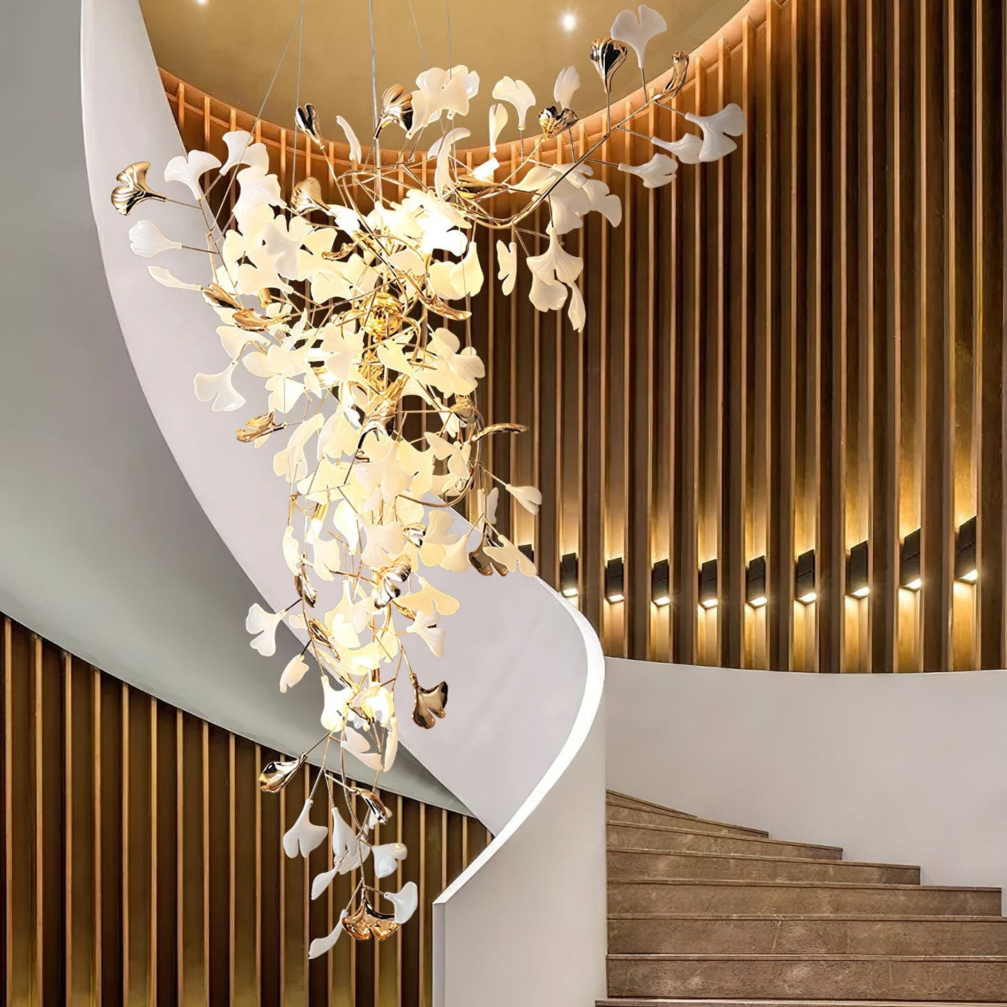 Ginkgo Tip Tlying Chandelier - Nuvé