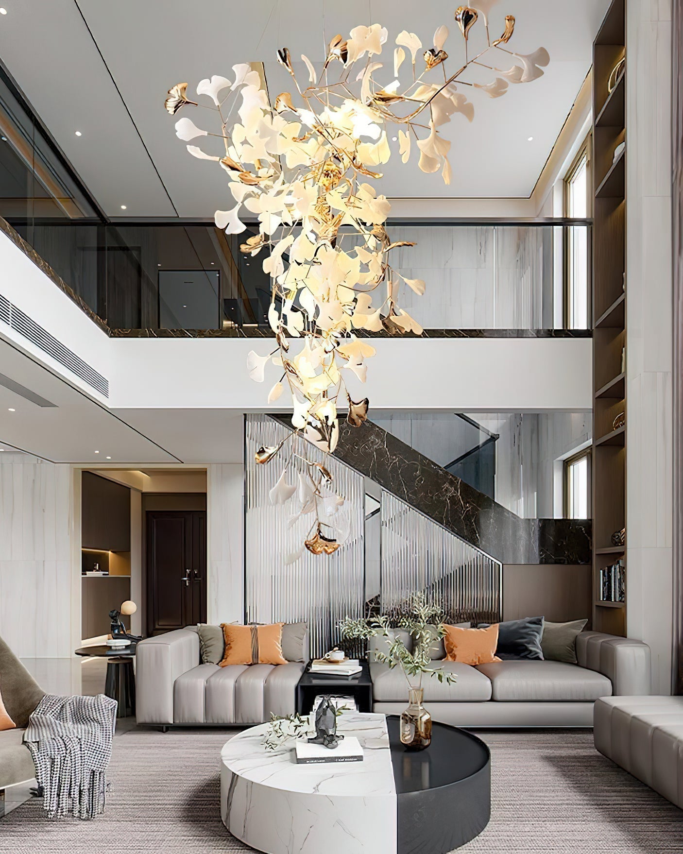 Ginkgo Tip Tlying Chandelier - Nuvé