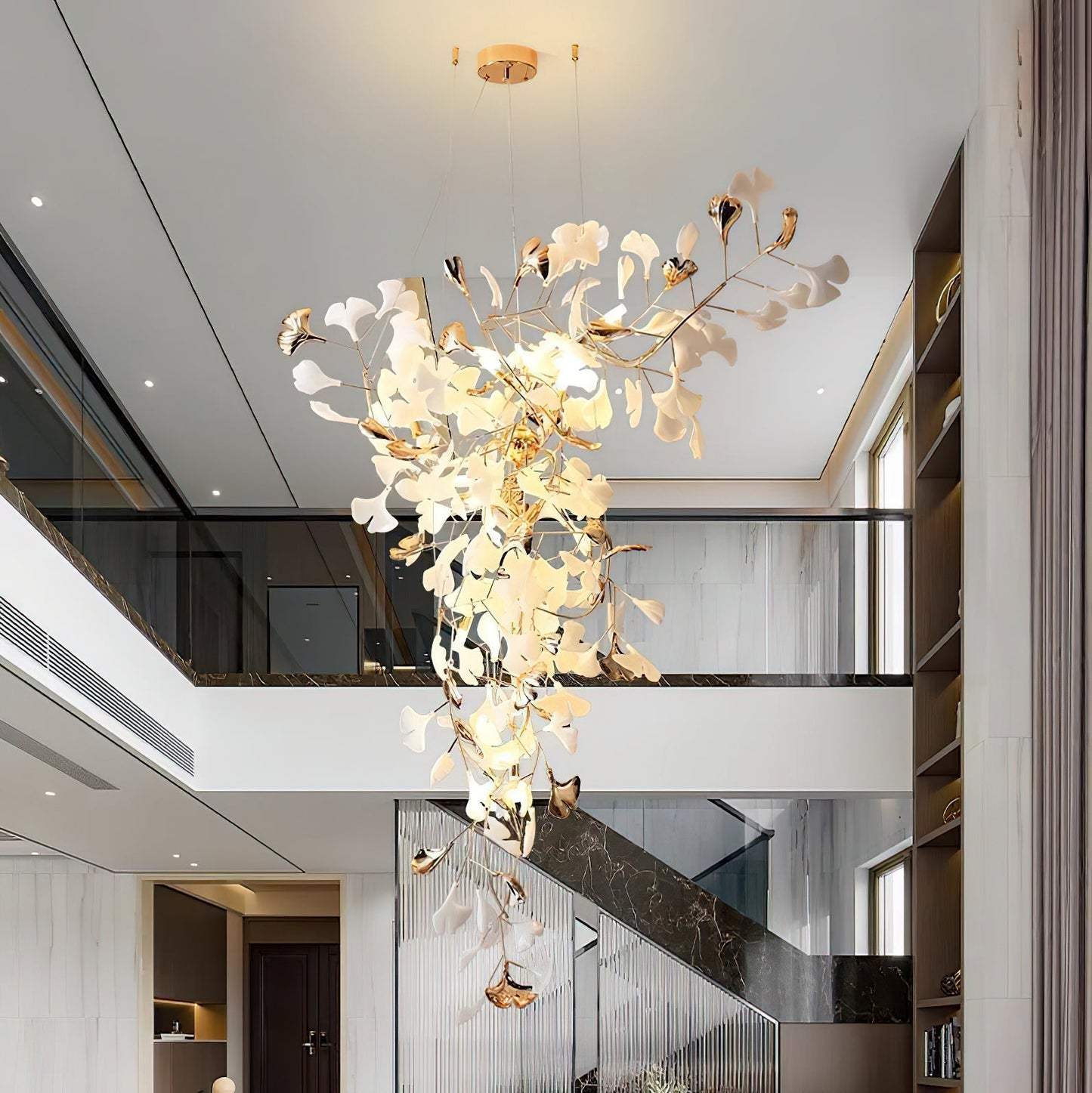 Ginkgo Tip Tlying Chandelier - Nuvé