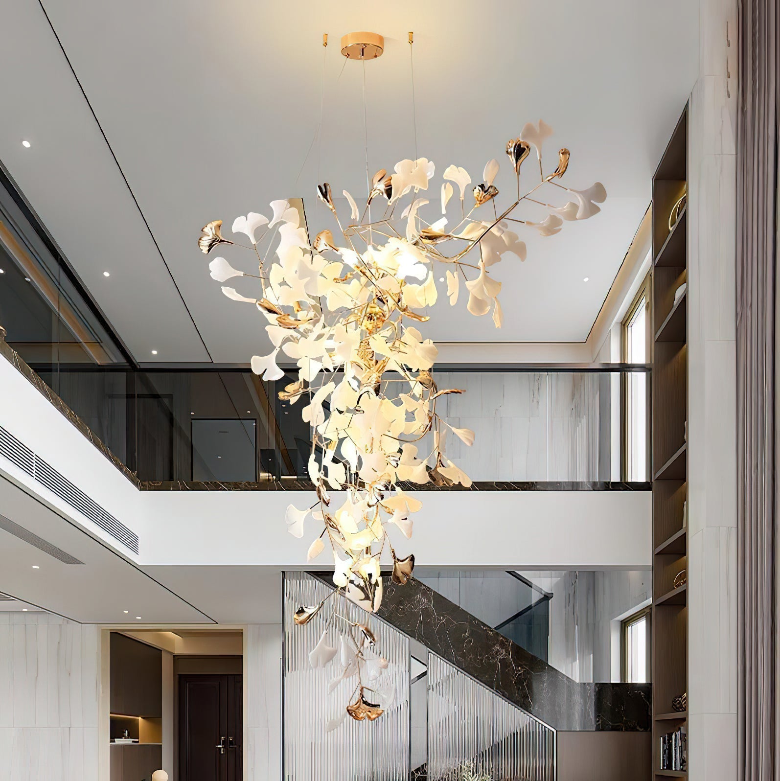 Ginkgo Tip Tlying Chandelier - Nuvé