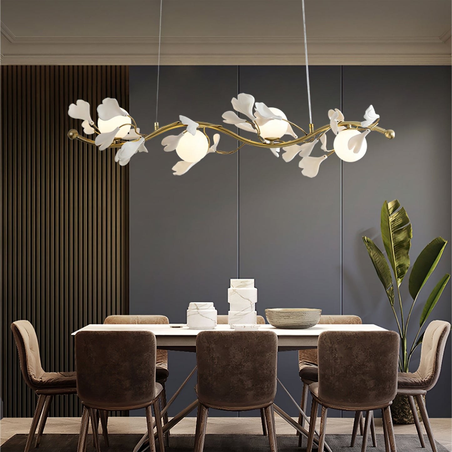 Gingko Glass Chandelier - Nuvé