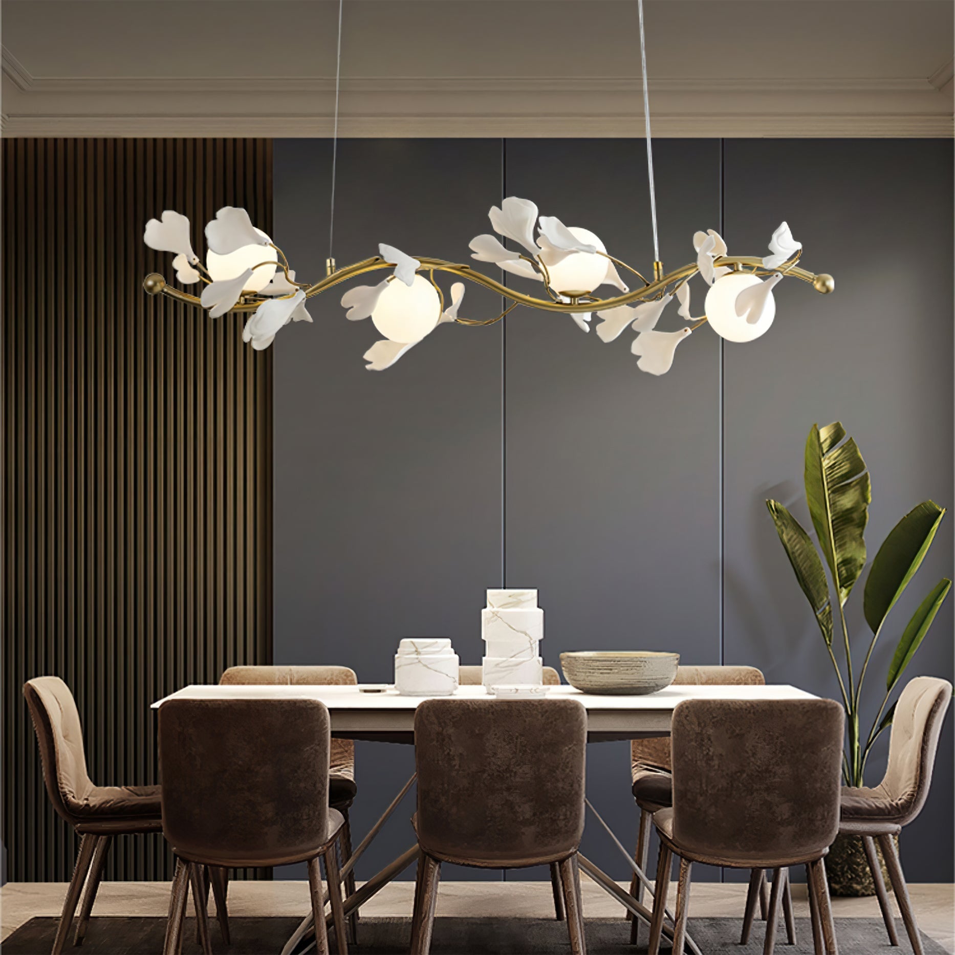 Gingko Glass Chandelier - Nuvé