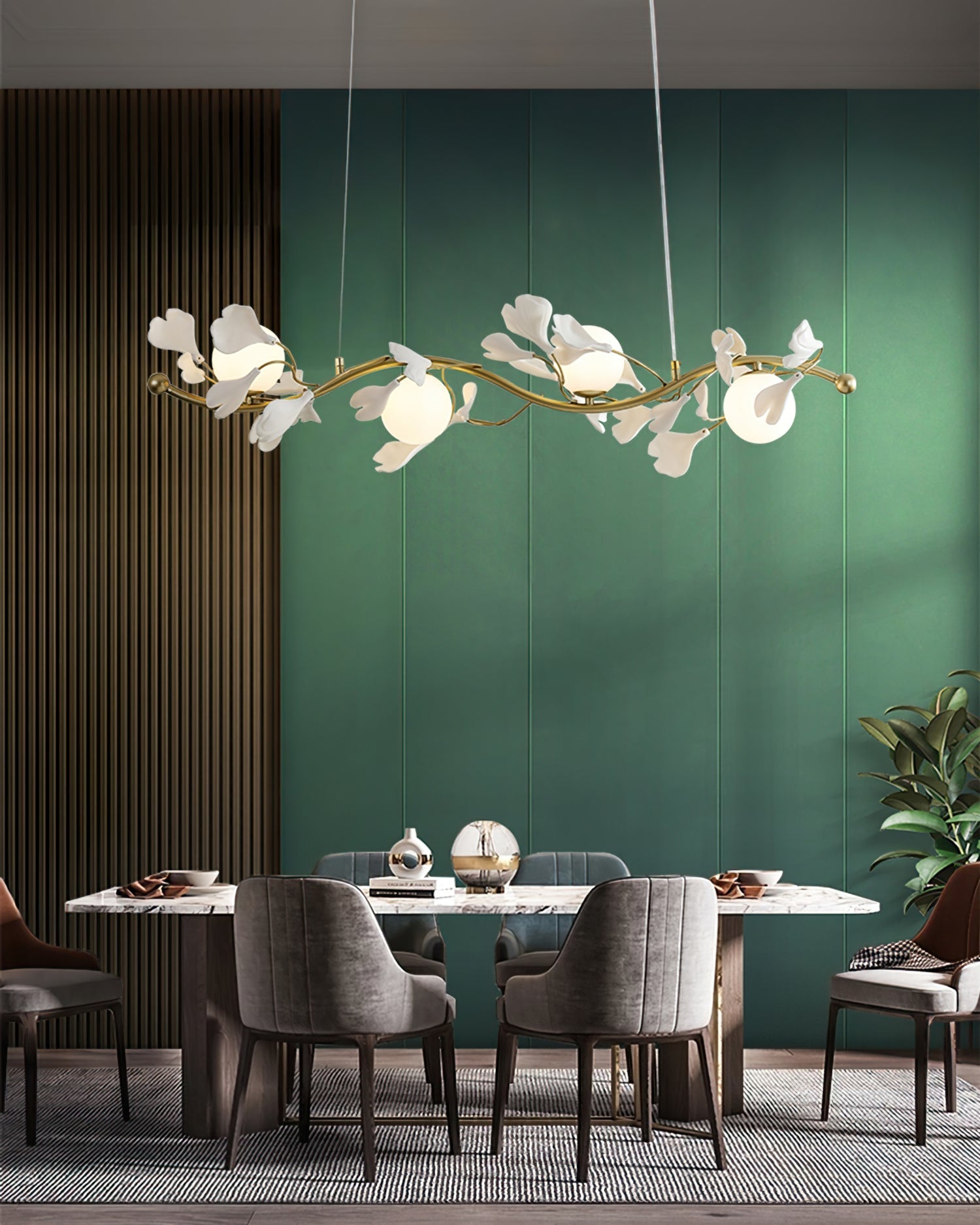 Gingko Glass Chandelier - Nuvé