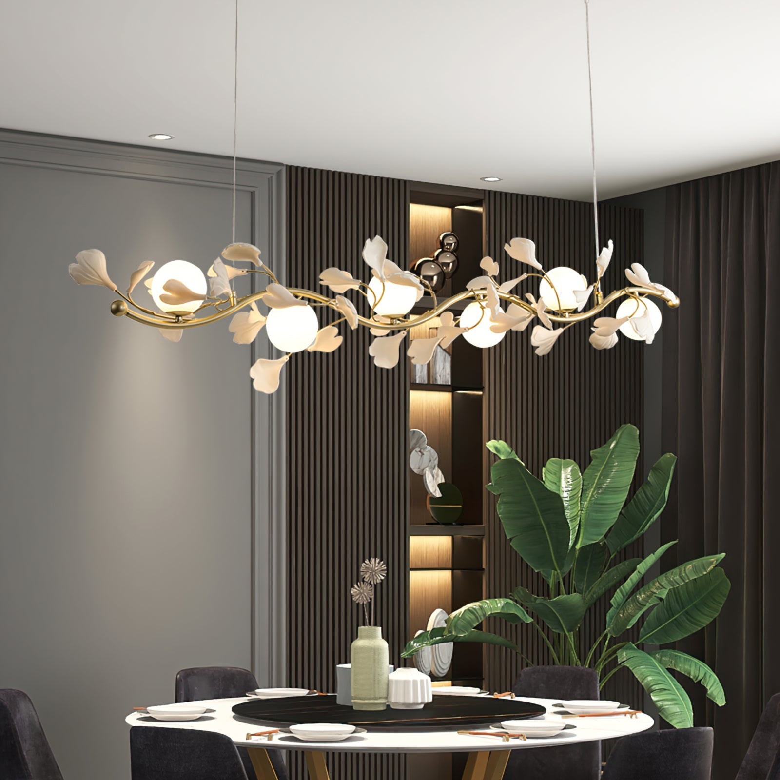 Gingko Glass Chandelier - Nuvé