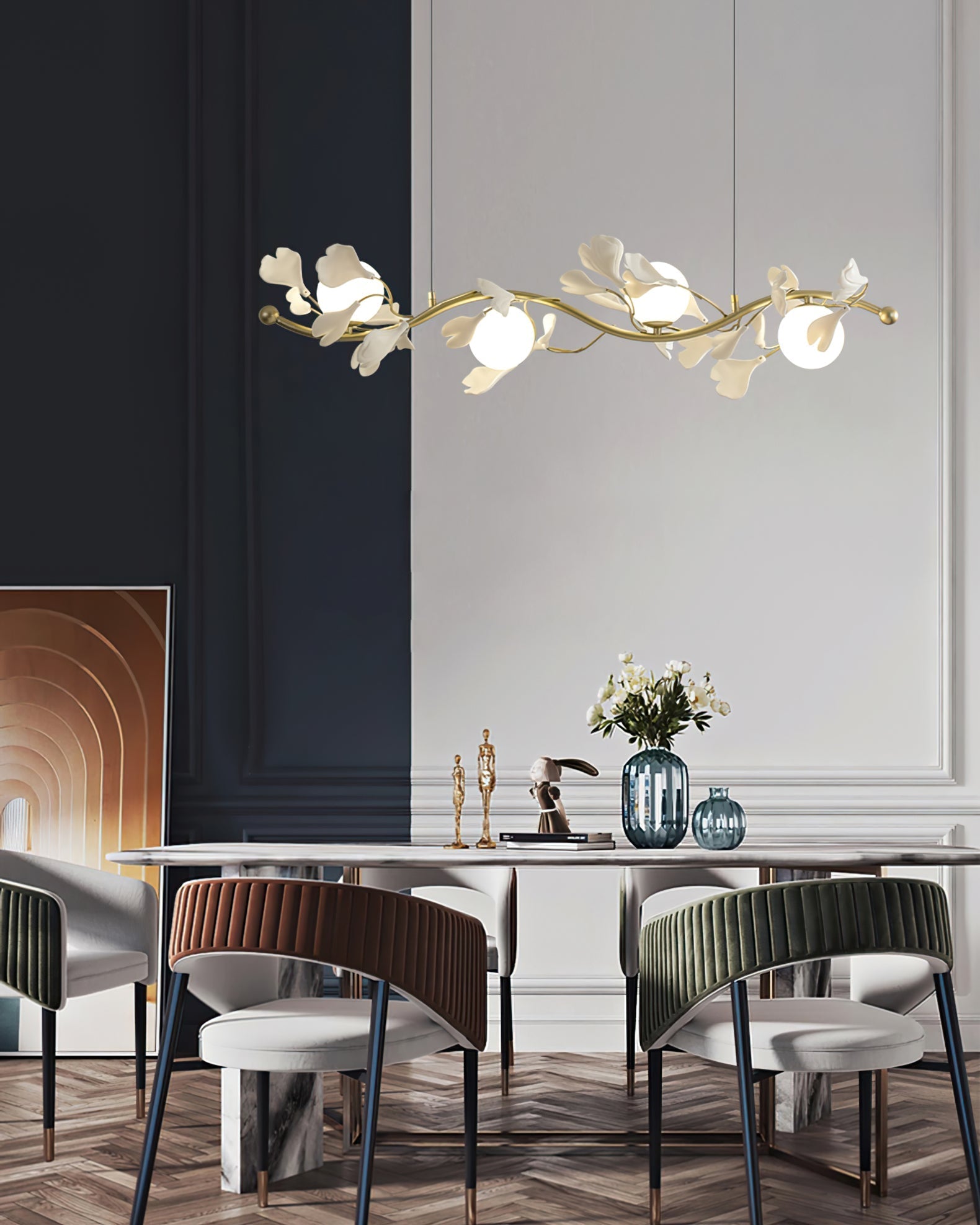 Gingko Glass Chandelier - Nuvé