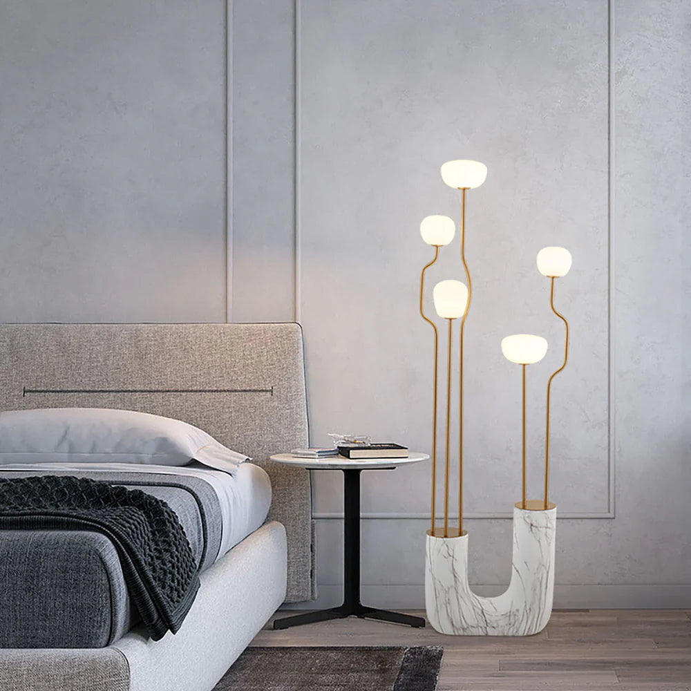 Glass Artistic Aria Bloom Floor Lamp - Nuvé