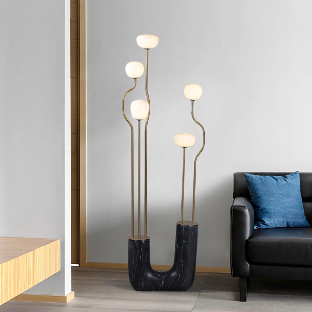 Glass Artistic Aria Bloom Floor Lamp - Nuvé