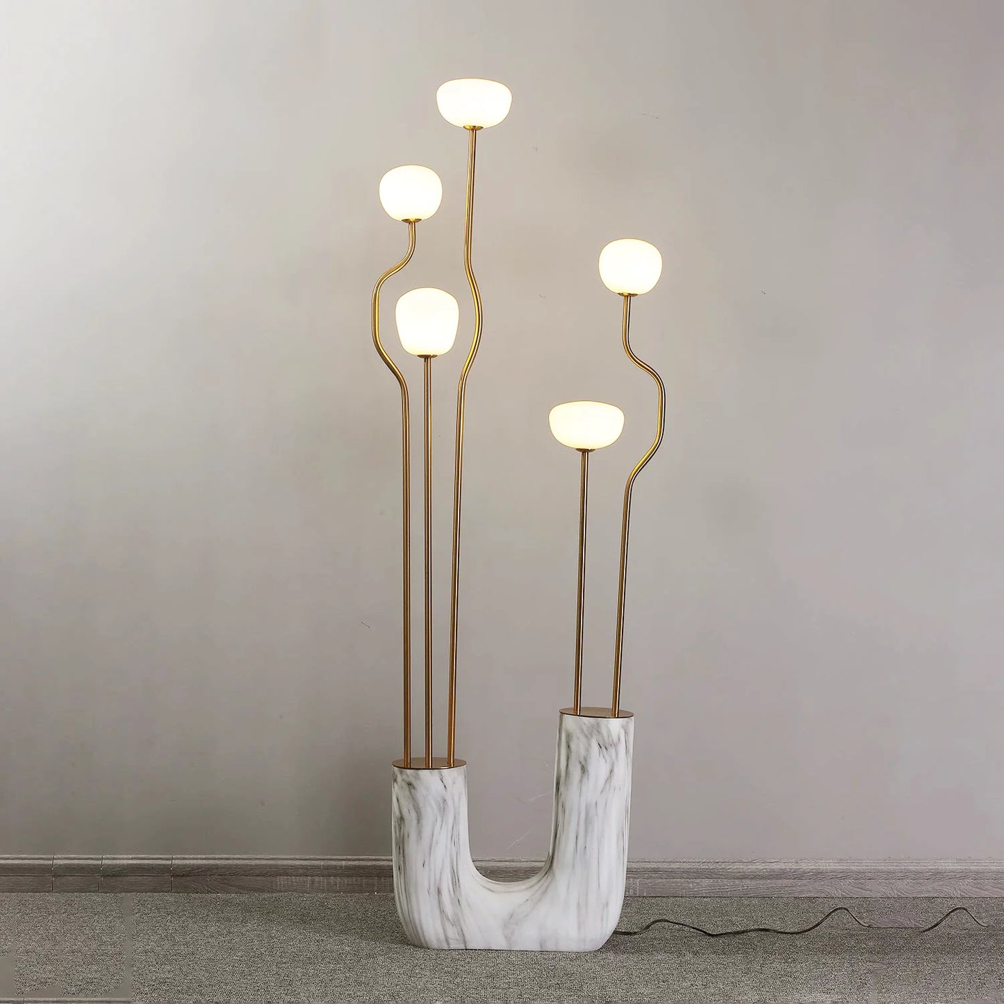 Glass Artistic Aria Bloom Floor Lamp - Nuvé