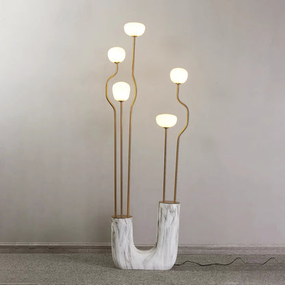 Glass Artistic Aria Bloom Floor Lamp