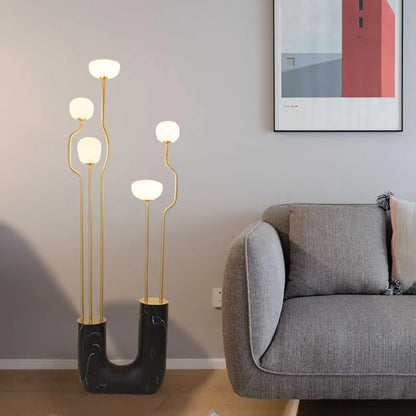 Glass Artistic Aria Bloom Floor Lamp - Nuvé