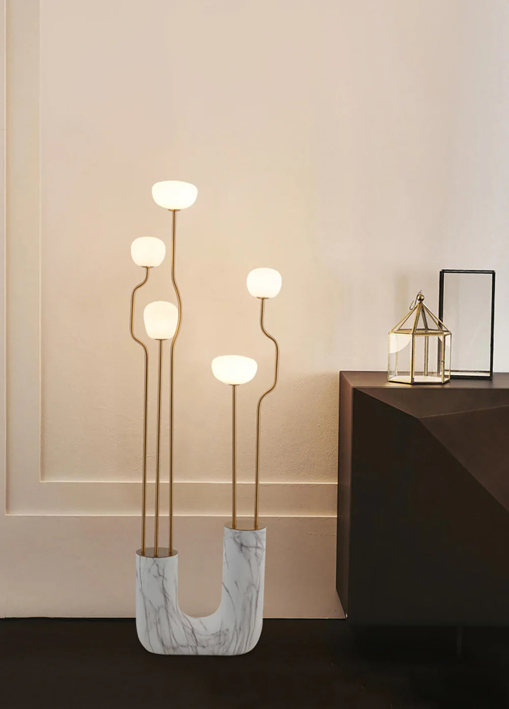 Glass Artistic Aria Bloom Floor Lamp - Nuvé