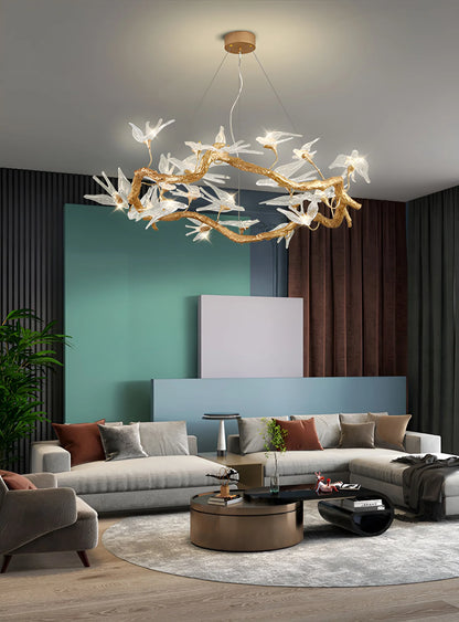Glass Swallow Chandelier - Nuvé