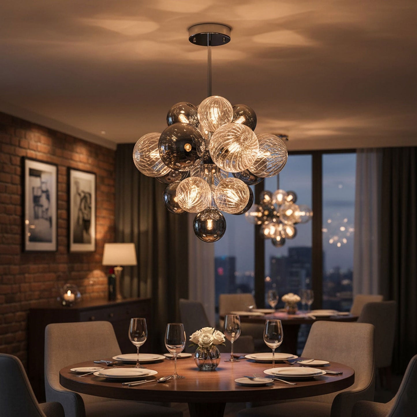 Glass Bubble Chandelier - Nuvé