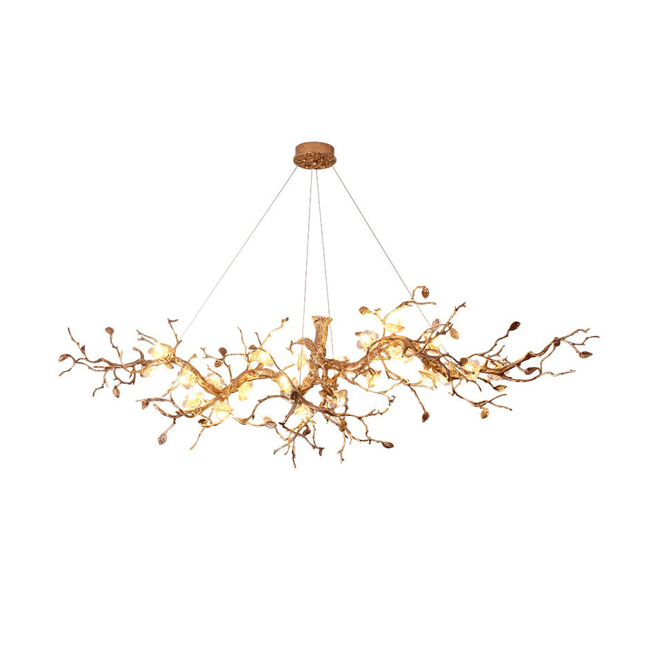 Glass Flower Tree Branch Chandelier - Nuvé