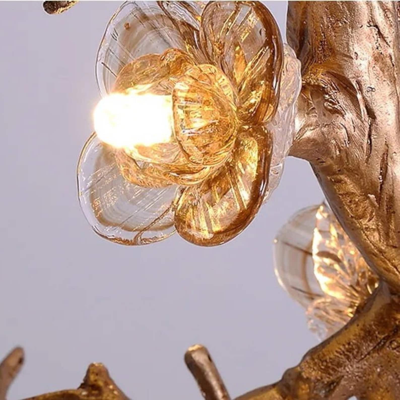 Glass Flower Tree Branch Chandelier - Nuvé
