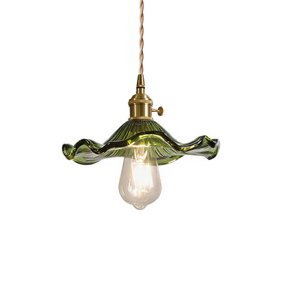 Glass Hibiscus Flower Pendant Light - Nuvé