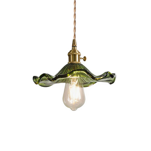 Glass Hibiscus Flower Pendant Light - Nuvé
