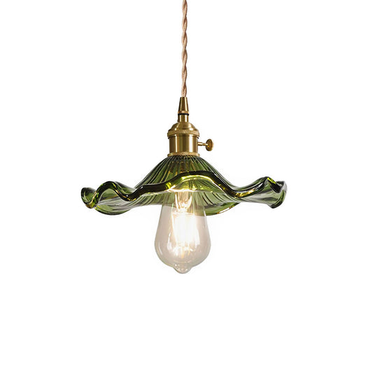 Glass Hibiscus Flower Pendant Light - Nuvé