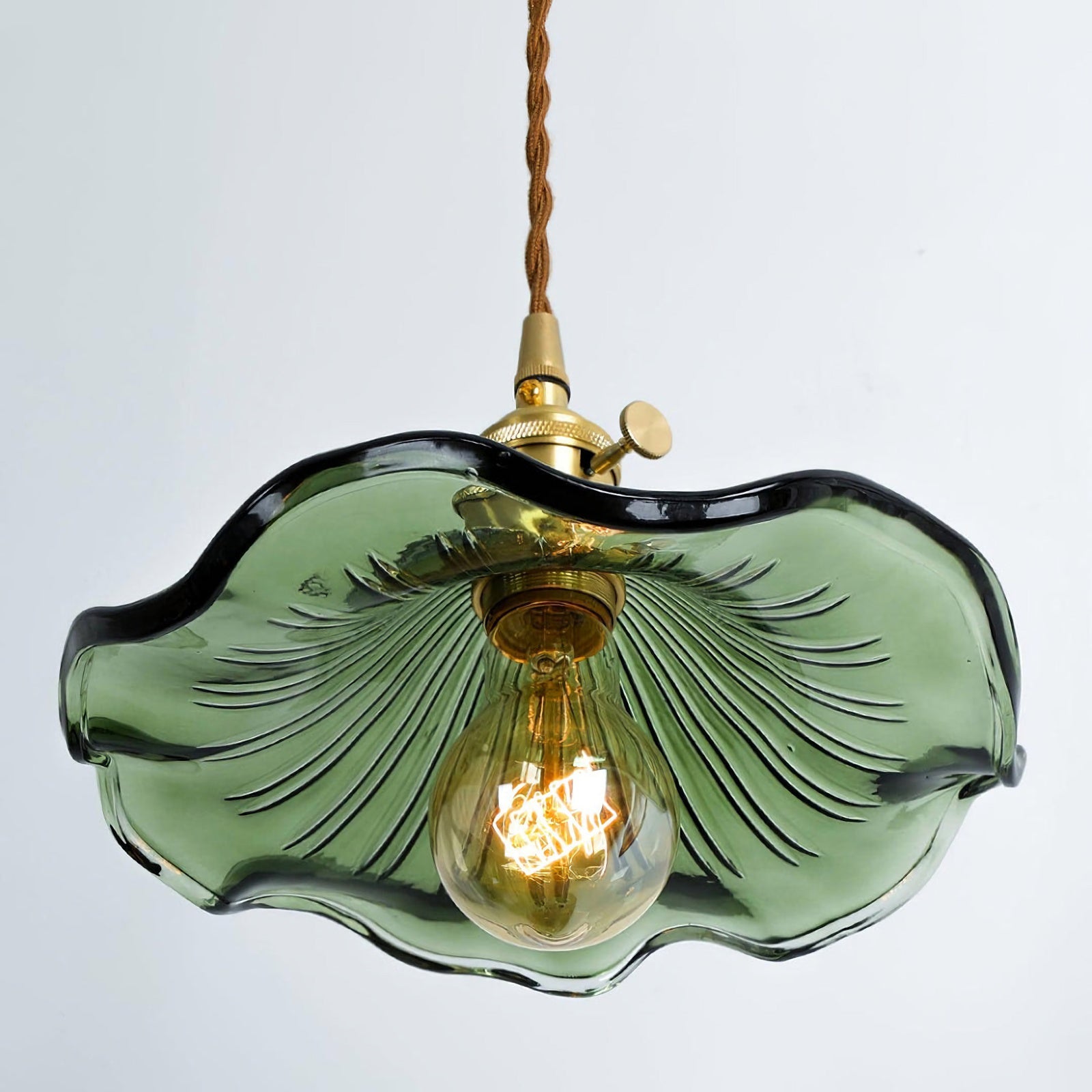 Glass Hibiscus Flower Pendant Light - Nuvé