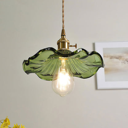 Glass Hibiscus Flower Pendant Light - Nuvé