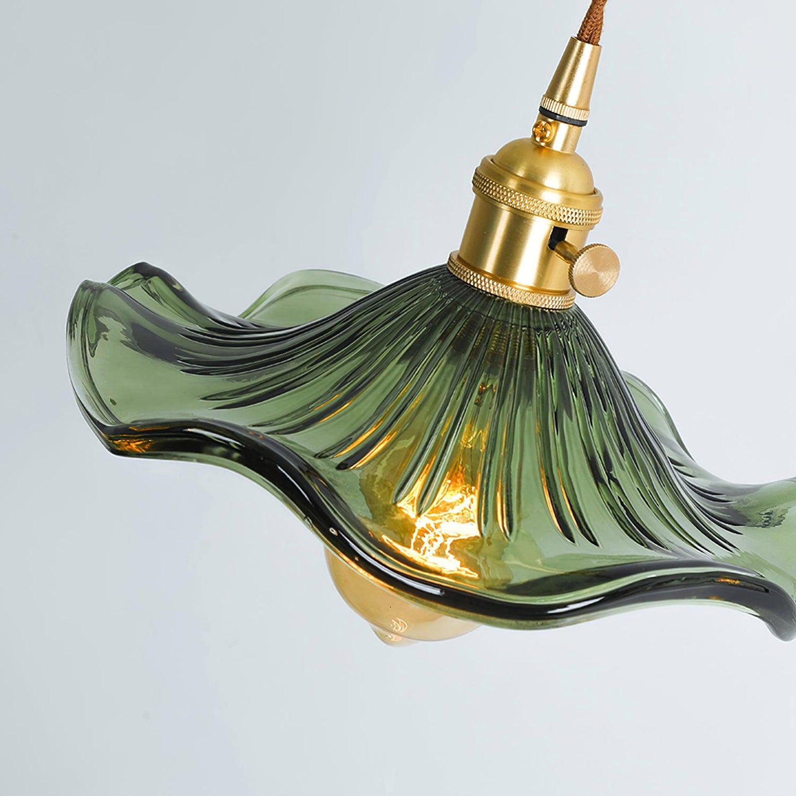 Glass Hibiscus Flower Pendant Light - Nuvé