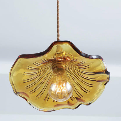 Glass Hibiscus Flower Pendant Light - Nuvé