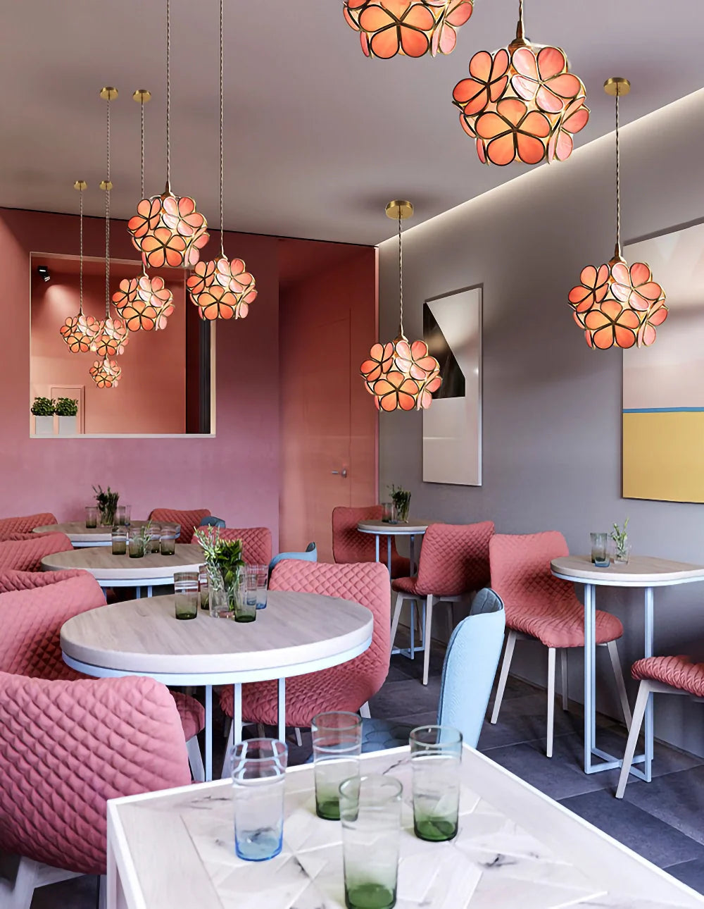 Glass Petal Pendant Lights - Nuvé