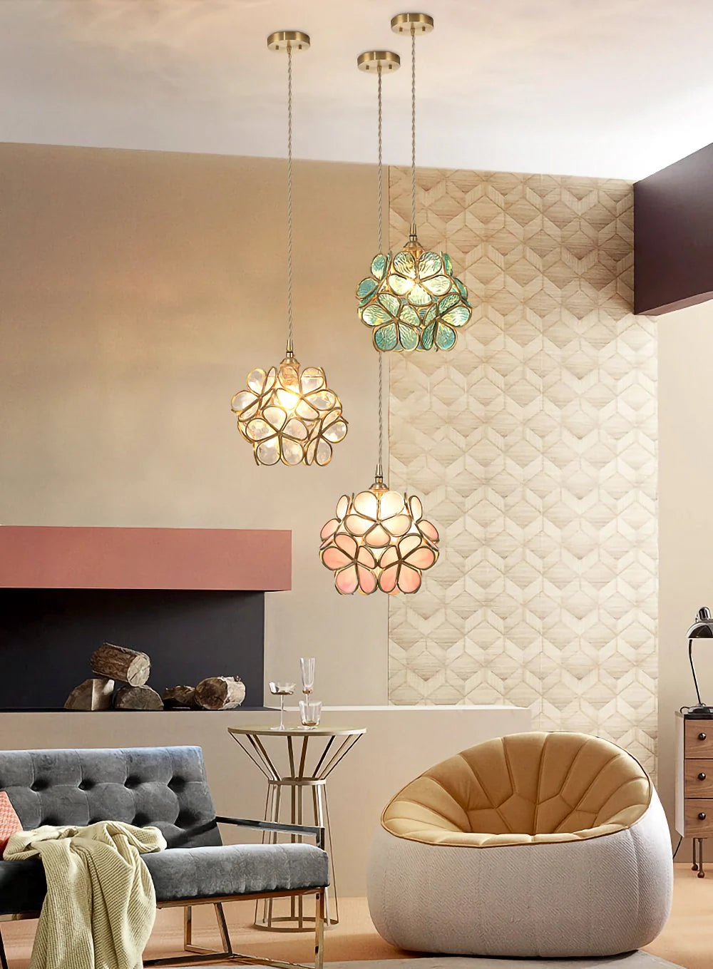 Glass Petal Pendant Lights - Nuvé