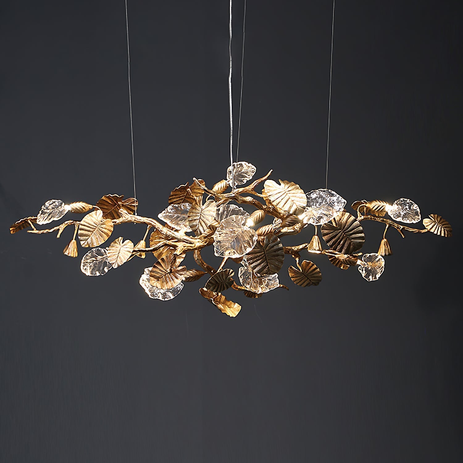 Gold Leaf Chandelier - Nuvé