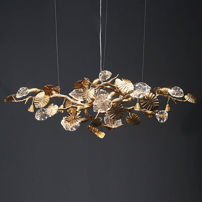 Gold Leaf Chandelier - Nuvé
